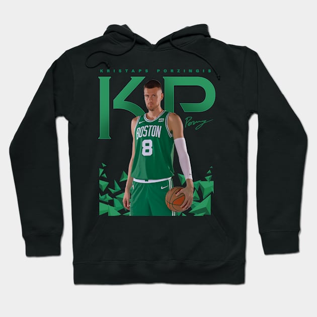 Kristaps Porzingis Hoodie by Juantamad